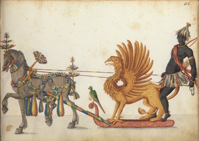 Festzugschlitten in Parade, ca. 1640 von German School