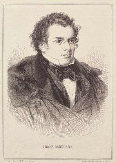 Porträt von Franz Schubert (1768-1827) von German School