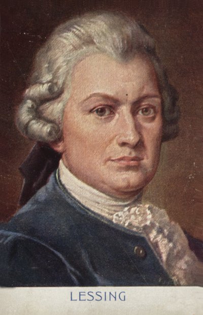 Porträt von Gotthold Ephraim Lessing von German School