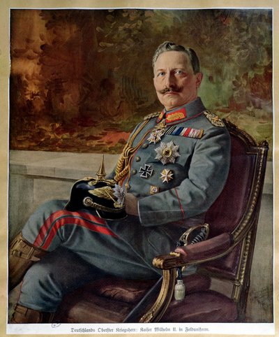 Porträt von Kaiser Wilhelm II (1859-1941) von German School