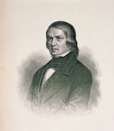 Porträt von Robert Schumann (1810-56) von German School