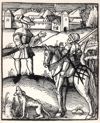 Der Ritter und der Bauer von German School