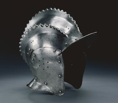 Dreifachkamm-Burgonet, um 1560-70 von German School