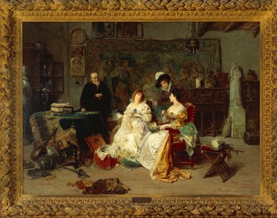 Der Antiquitätenhändler von Gerolamo Induno