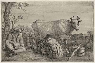 Die Milchmagd, 1643 von Gerrit Claesz. Bleker