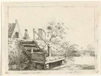 Treppe am Wasser von Gerrit Lamberts
