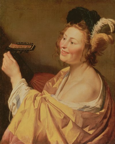 Ein Musiker, 1624 von Gerrit van Honthorst