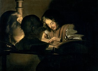 Der Künstler bei der Arbeit von Gerrit van Honthorst