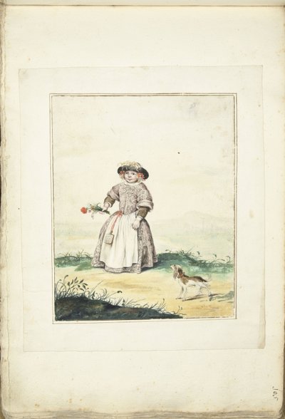 Kind in einer Landschaft von Gesina ter Borch