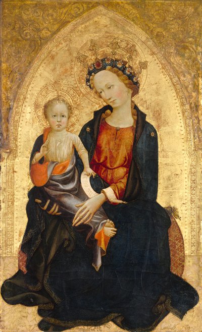 Madonna mit Kind, um 1400 von Gherardo Starnina