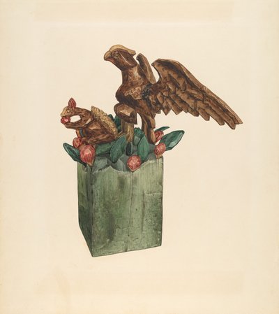 Eichhörnchen und Adler, um 1939 von Giacinto Capelli