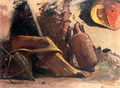 Stillleben mit Kürbis, ca. 1844 von Giacinto Gigante