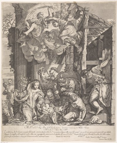 Anbetung der Hirten von Giacomo Barri