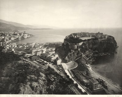 Panoramablick auf Monaco von Giacomo Brogi