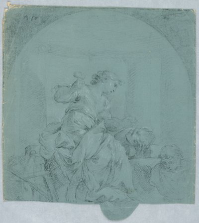 Design für Allegorie der Skulptur von Giacomo Zampa