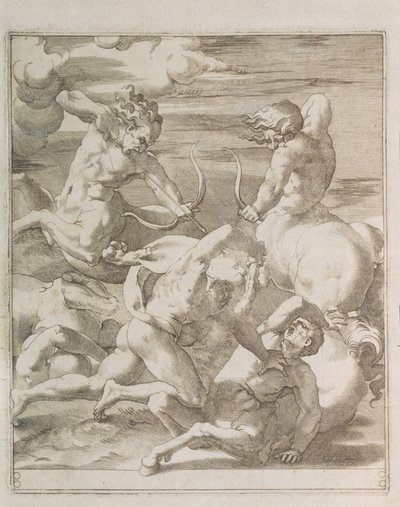 Kampf zwischen Herkules und Zentauren, 1527 von Gian Jacopo Caraglio