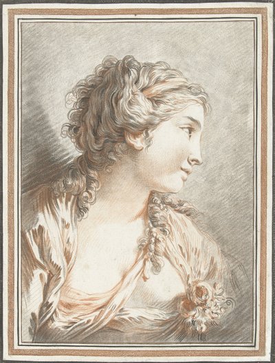Büste einer Frau von Gilles Demarteau