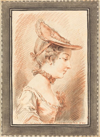 Kopf einer jungen Frau von Gilles Demarteau