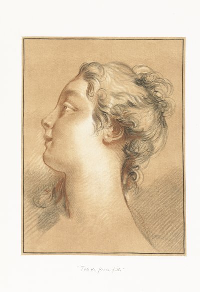 Kopf eines Mädchens von Gilles Demarteau