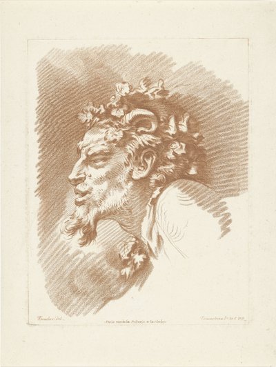 Kopf eines Satyrs von Gilles Demarteau