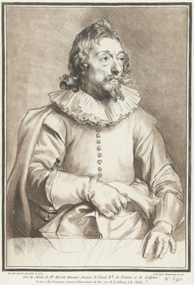 Porträt eines Mannes von Gilles Demarteau