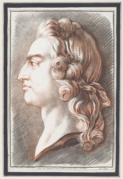 Ludwig XV von Gilles Demarteau, the Elder, after Jean François Clermont