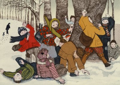 Schneeballschlacht von Gillian Lawson