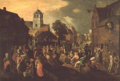 Das Dorffest von Gillis (attr. to) Mostaert