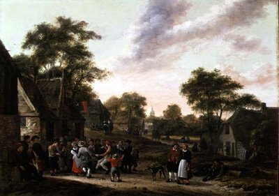 Bauern bei einem Tanz von Gillis Rombouts