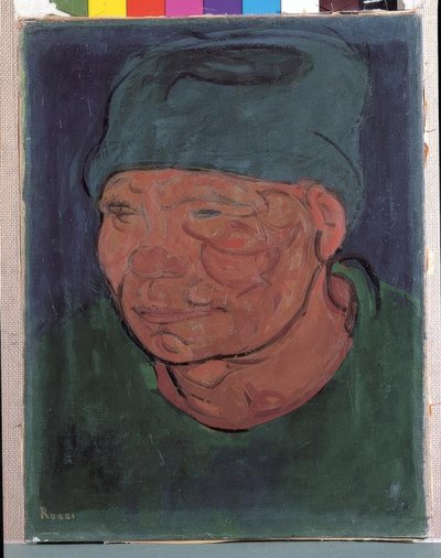 Fischer mit grünem Hut von Gino Rossi