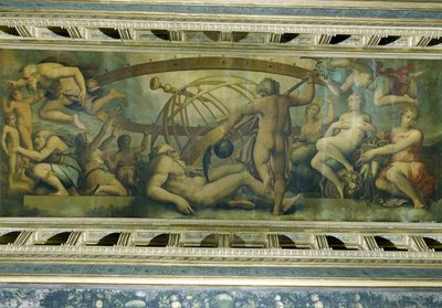 Die Verstümmelung des Uranus durch Saturn von Giorgio Vasari
