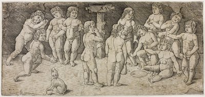 Zwölf spielende Cupidos von Giovan Pietro Birago