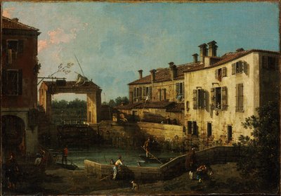 Schleuse bei Dolo von Giovanni Antonio Canal