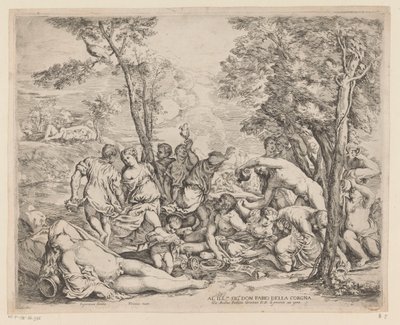 Bacchanal auf Andros von Giovanni Andrea Podesta