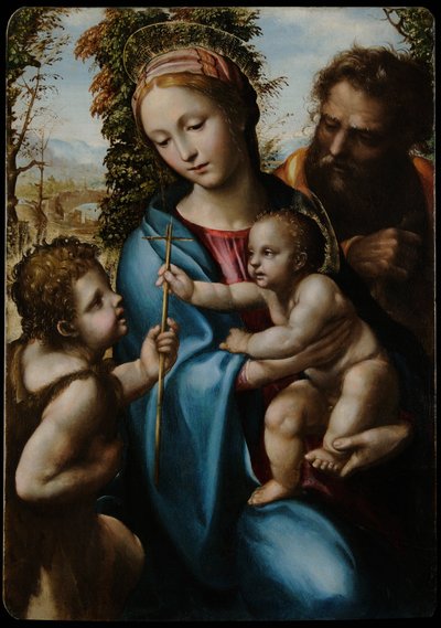 Heilige Familie mit dem jungen Johannes dem Täufer von Giovanni Antonio Bazzi