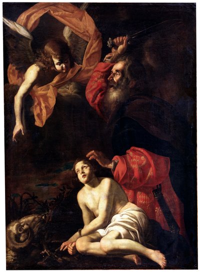 Abrahams Opferung Isaaks, um 1615-1620 von Giovanni Battista Caracciolo