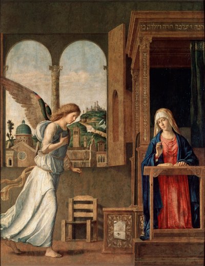 Die Verkündigung, 1495 von Giovanni Battista Cima da Conegliano