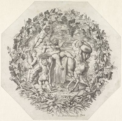 Bacchanal mit betrunkenem Silenus von Giovanni Battista Costantini