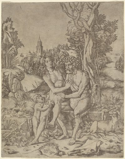 Faunenfamilie von Giovanni Battista Palumba