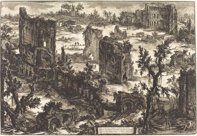 Ansicht der Thermen des Titus (Veduta delle Terme di Tito) von Giovanni Battista Piranesi