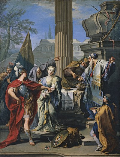 Das Opfer der Polyxena von Giovanni Battista Pittoni