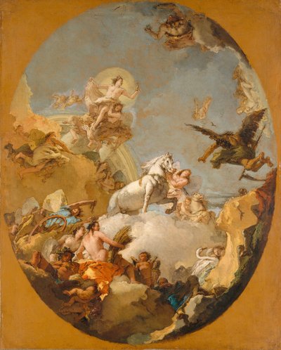 Der Wagen der Aurora, 1760er Jahre von Giovanni Battista Tiepolo