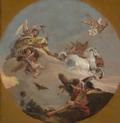 Der Wagen der Aurora, ca. 1734 von Giovanni Battista Tiepolo