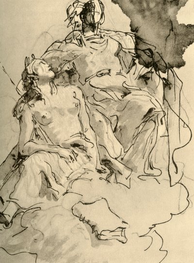 Zwei Frauen, Mitte des 18. Jahrhunderts, 1928 von Giovanni Battista Tiepolo