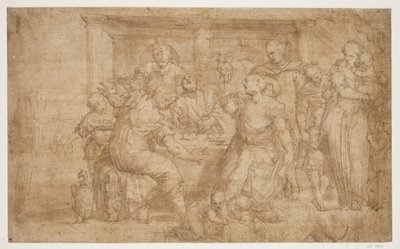 Das Abendmahl in Emmaus von Giovanni Battista Zelotti