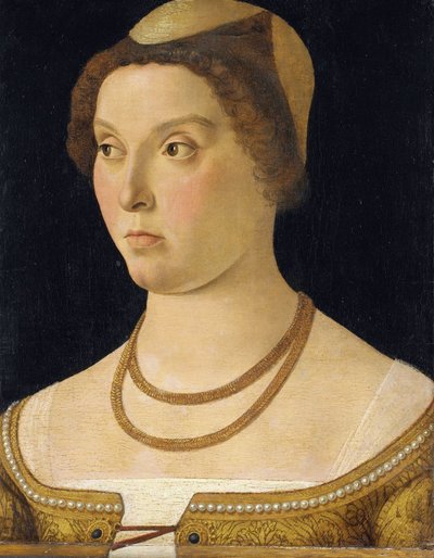 Porträt einer Frau von Giovanni Bellini (circle of)