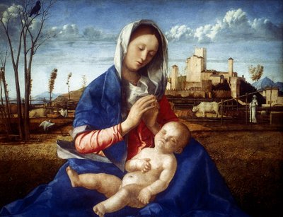 Die Madonna der Wiese, um 1500 von Giovanni Bellini