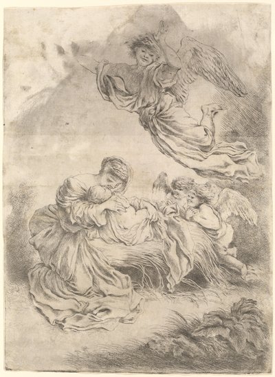 Die Madonna und das Kind von Giovanni Benedetto Castiglione