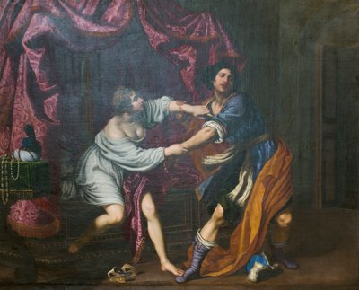 Joseph und die Frau des Potiphar von Giovanni Biliverti