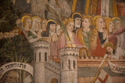 Das Jüngste Gericht, ca. 1492 von Giovanni Canavesio